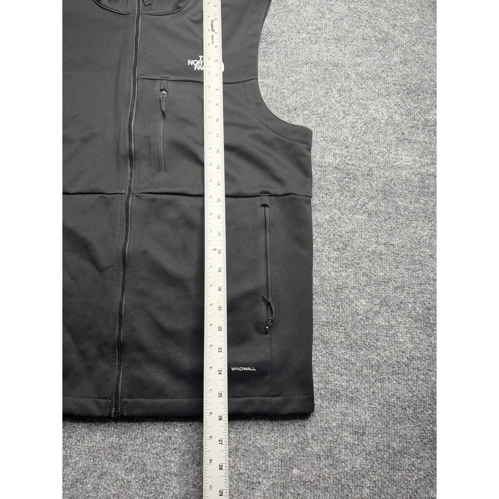 The North Face WindWall Vest Mens M Black Softshell Full Zip Hiking Gorpcore